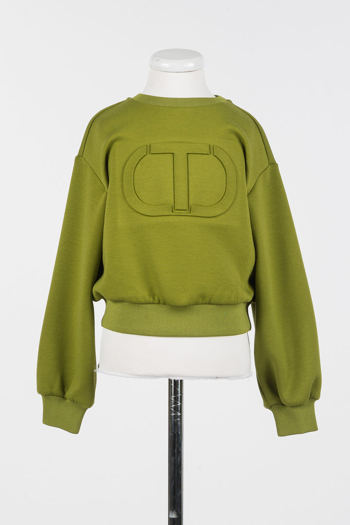 252GJ2051-SWEATSHIRT-OLIVE OIL