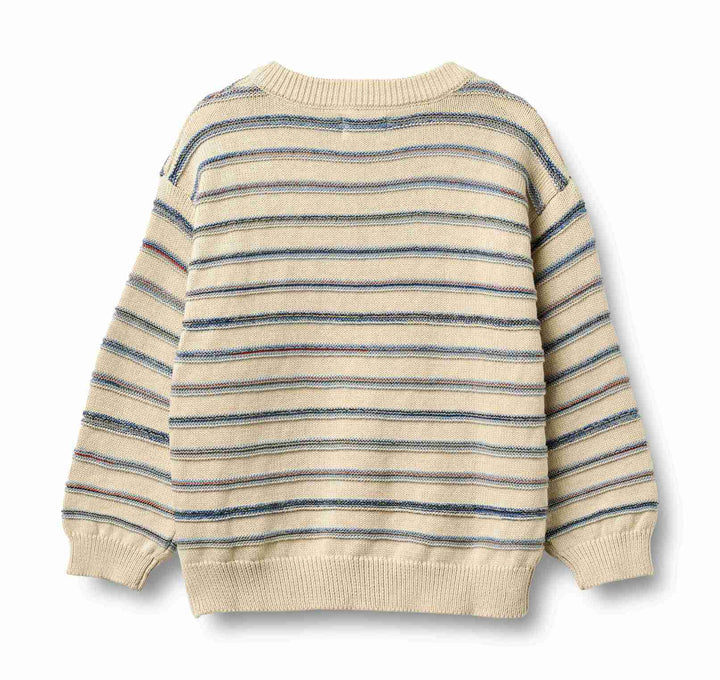 Jacquard Pullover Harlow 2534-560  SANDSHELL STRIPE