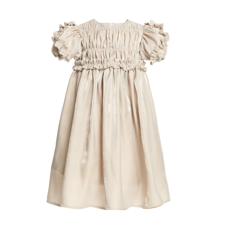 Special Edition Viscose Dress Luna Cover Knee-Beige