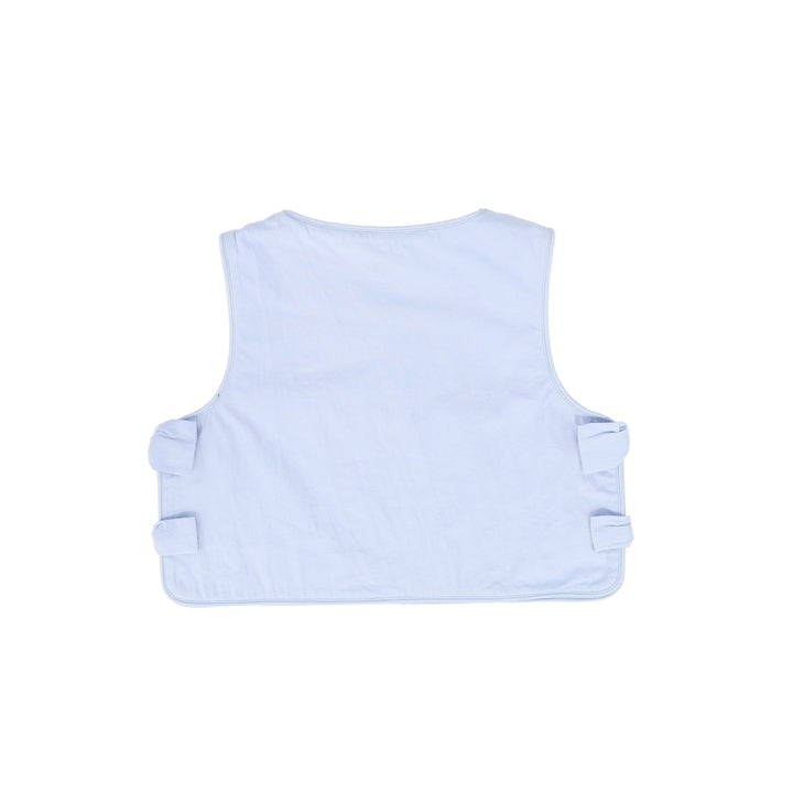 C-25814-Side Bow Vest Light Blue