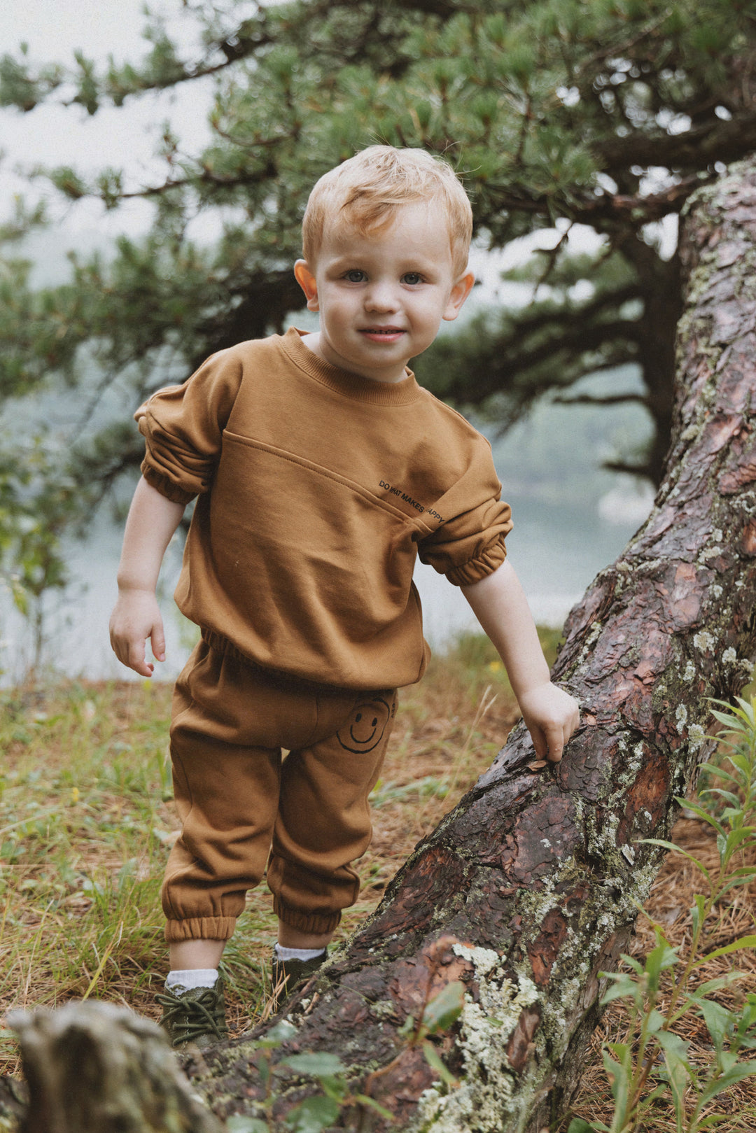 FAW26-BD6 FRENCH TERRY 2-PIECE SET - Ochre