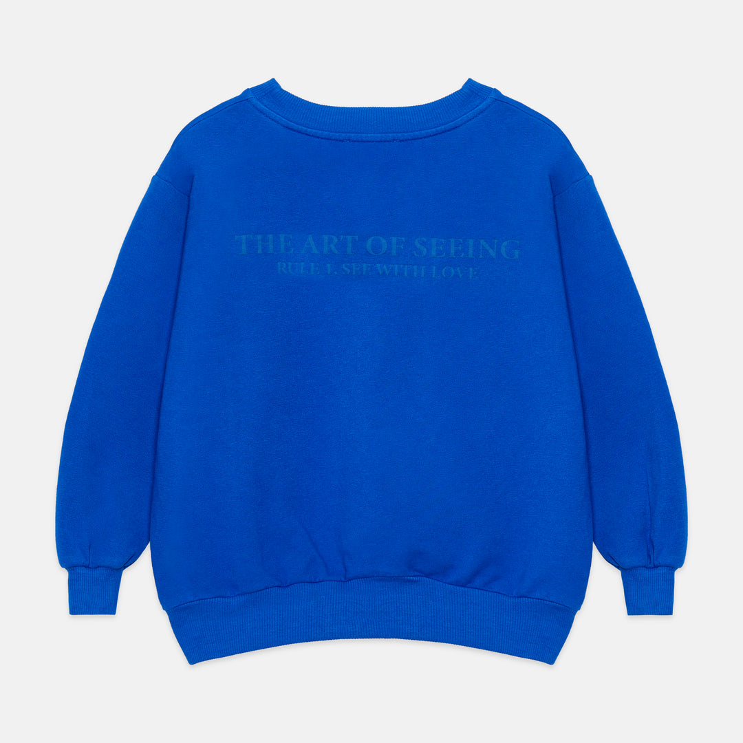 26065 Heart Glasses Sweatshirt - Nautical Blue