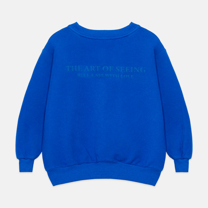 26065 Heart Glasses Sweatshirt - Nautical Blue