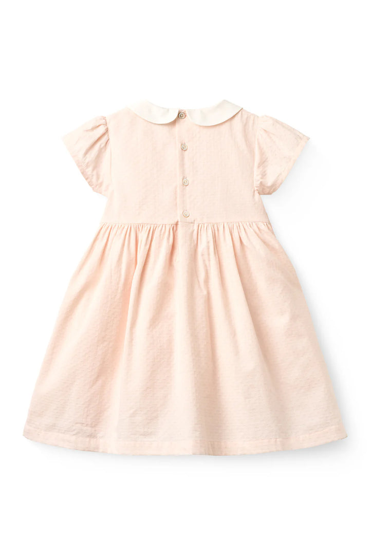 261-240-500 SMOCK DRESS W. EMB. DUSTY ROSE COMB