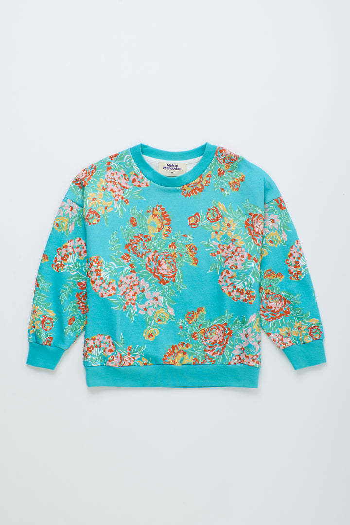 26100307 (Vintage Flowers Sweatshirt Mint)
