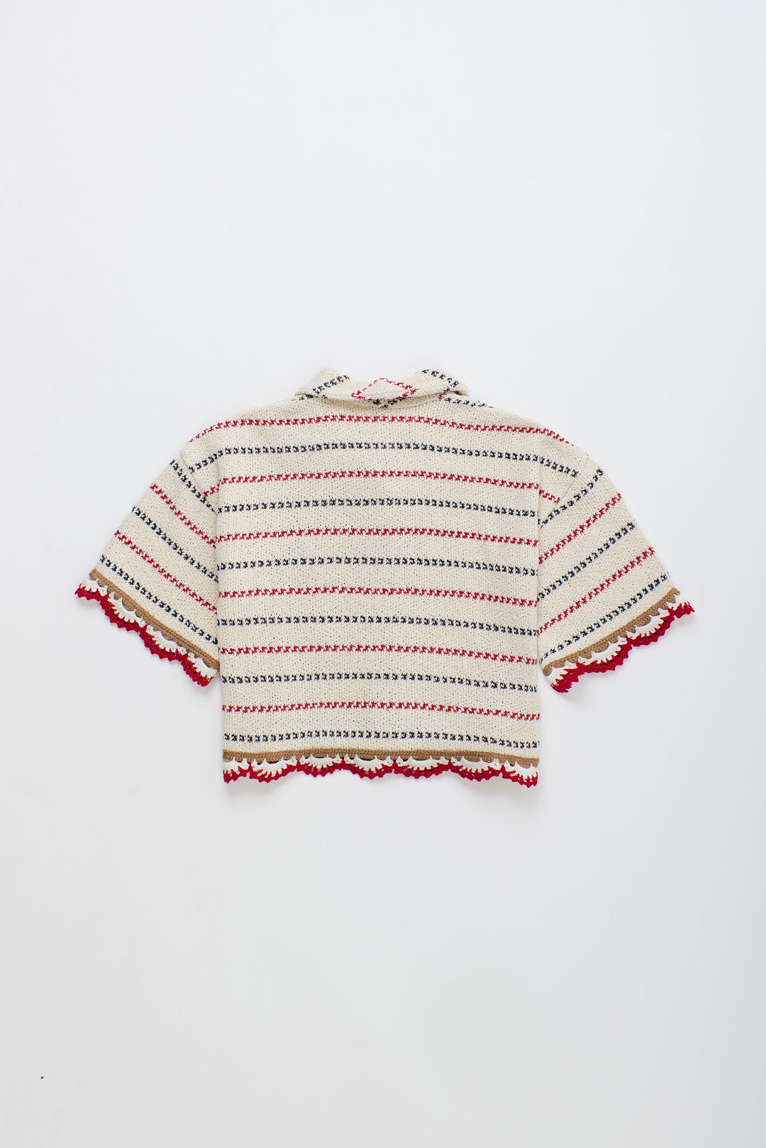 26100705 (Barcos Knit Shirt of white red
