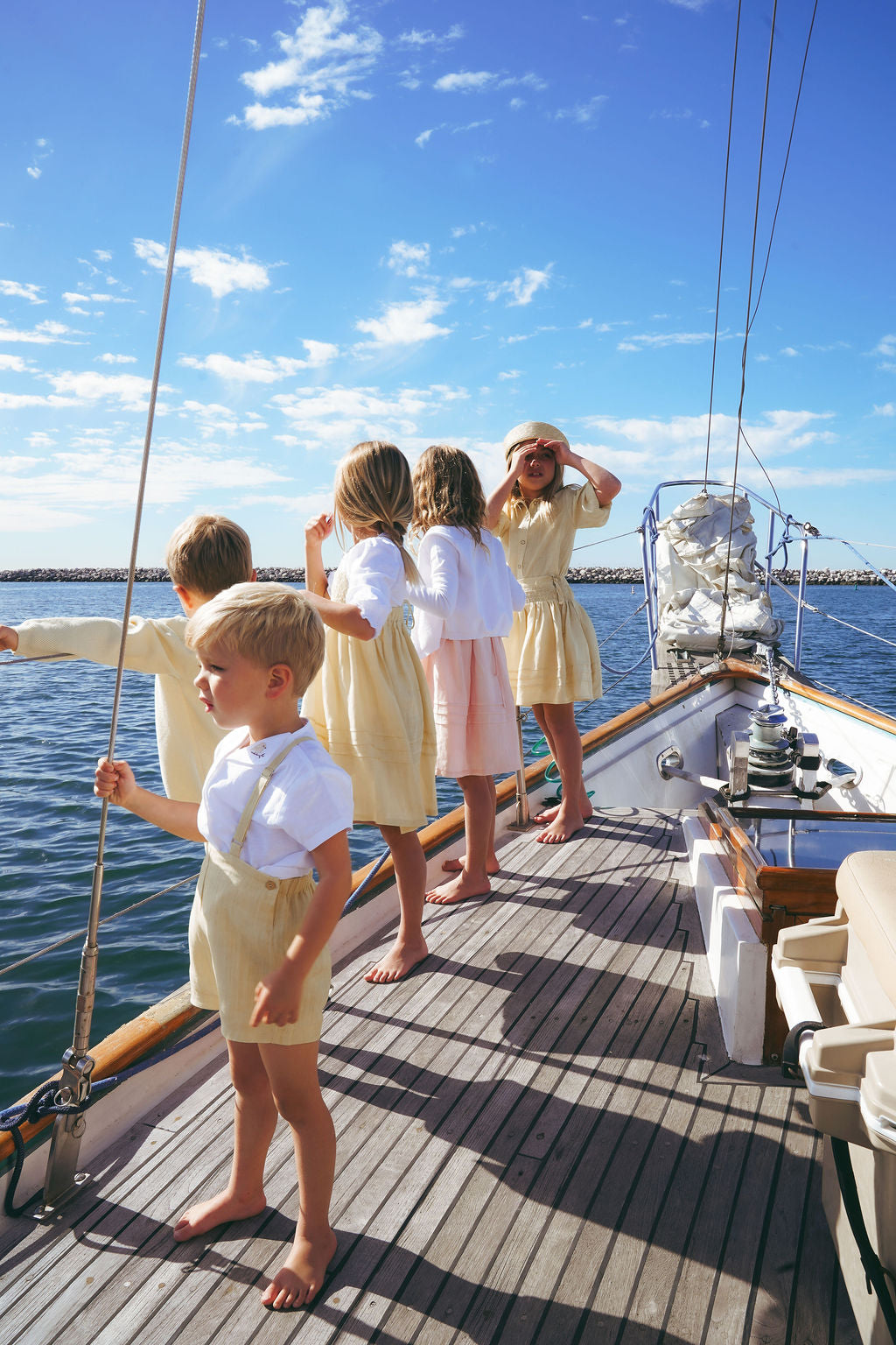 2612-BOY LINEN SHIRT WITH BIRD-WHITE/SAND