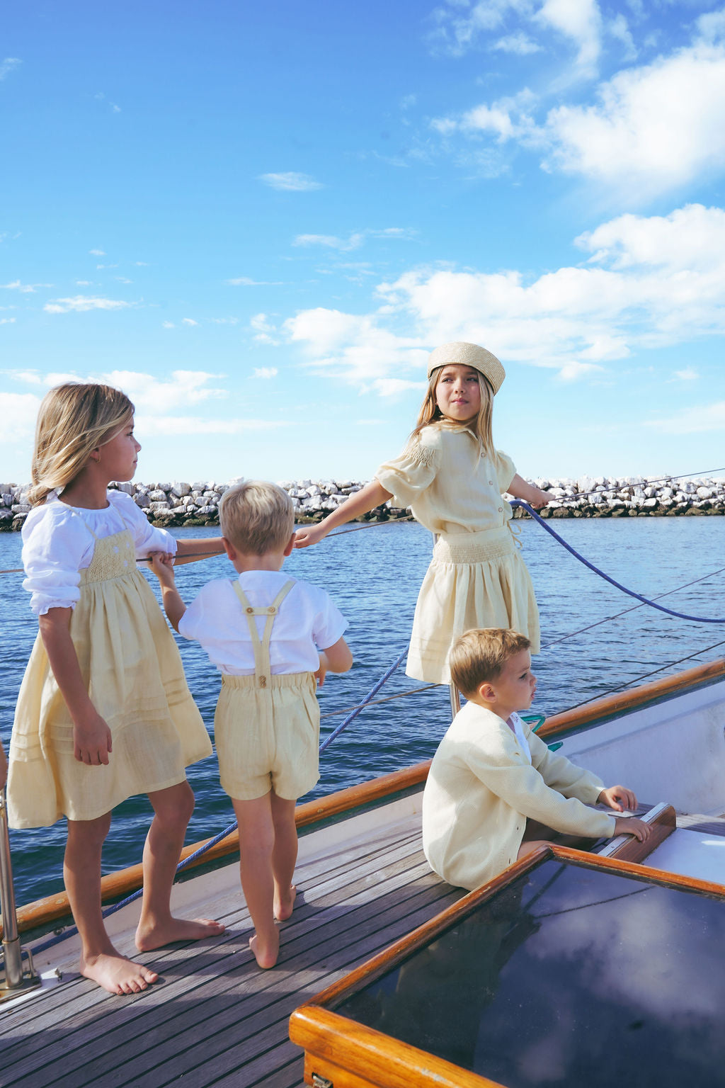 2619-BOY KNIT CARDIGAN-YELLOW