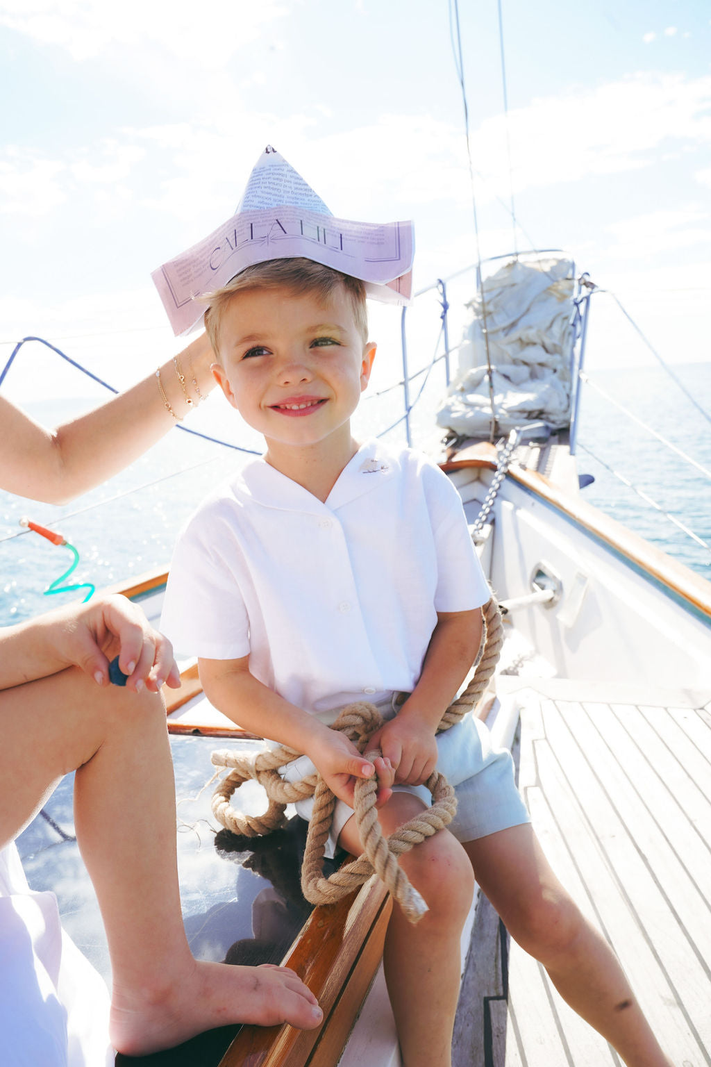 2616-BOY BERMUDAS WITH BUTTONS-BLUE SAGE