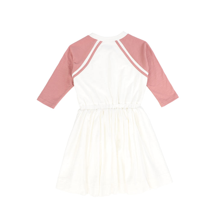 C-26154-Raglan Logo Dress Mauve