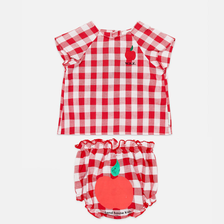 26159 Apple Baby Set - Red and White