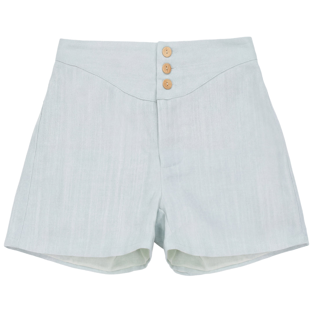 2616-BOY BERMUDAS WITH BUTTONS-BLUE SAGE