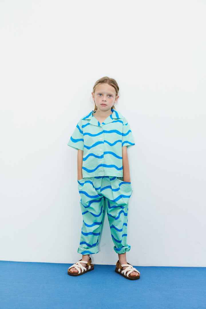 26186 Waves S/L Shirt - Mint