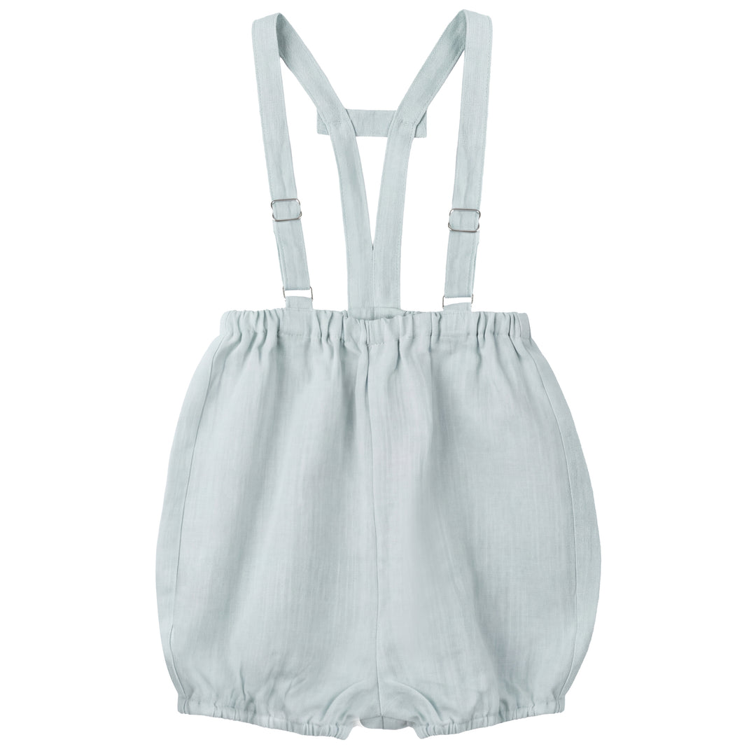 2618-BABY BOY LINEN ROMPER-BLUE SAGE