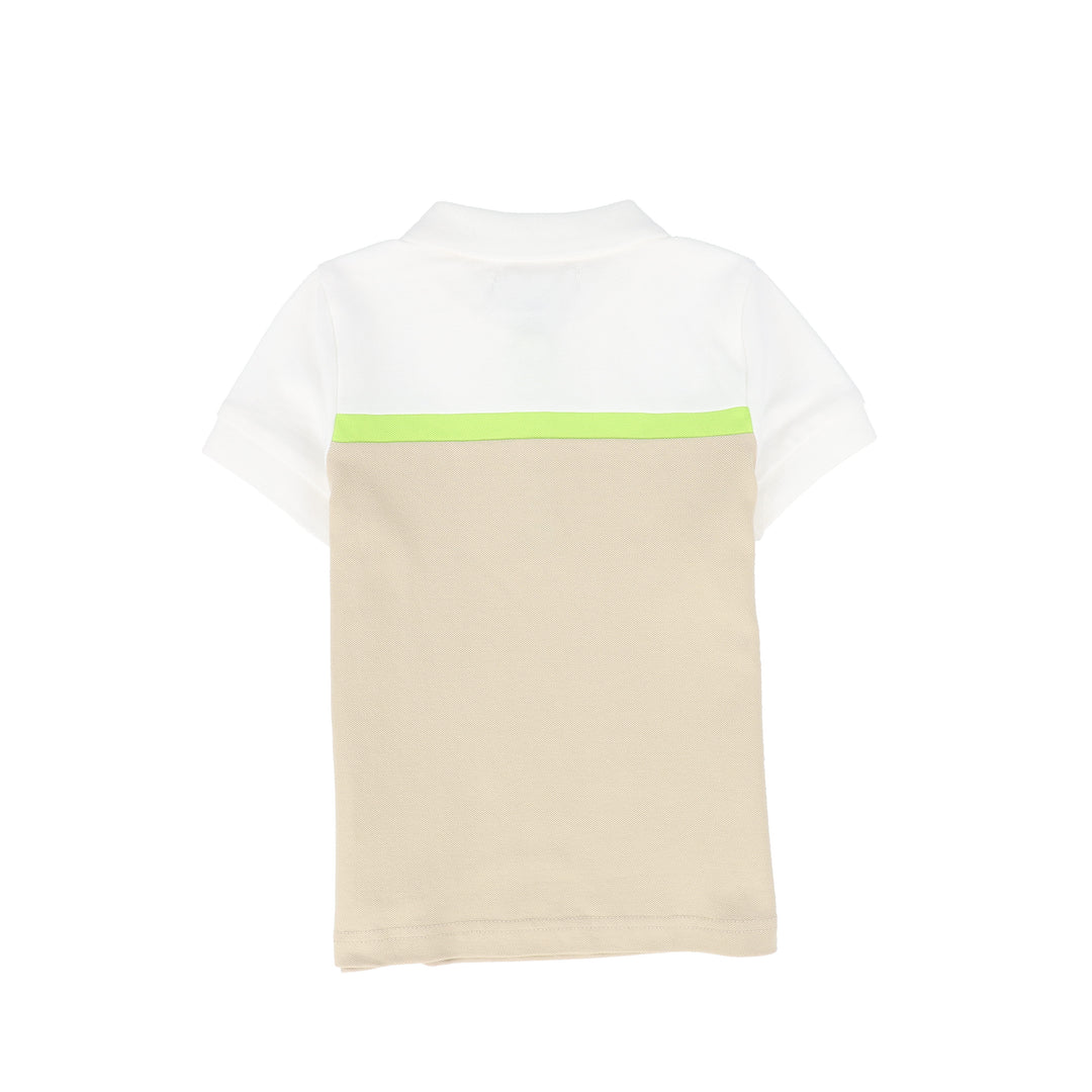 C-26191-Striped Contrast Pique Polo-Tan