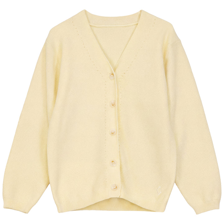 2619-BOY KNIT CARDIGAN-YELLOW