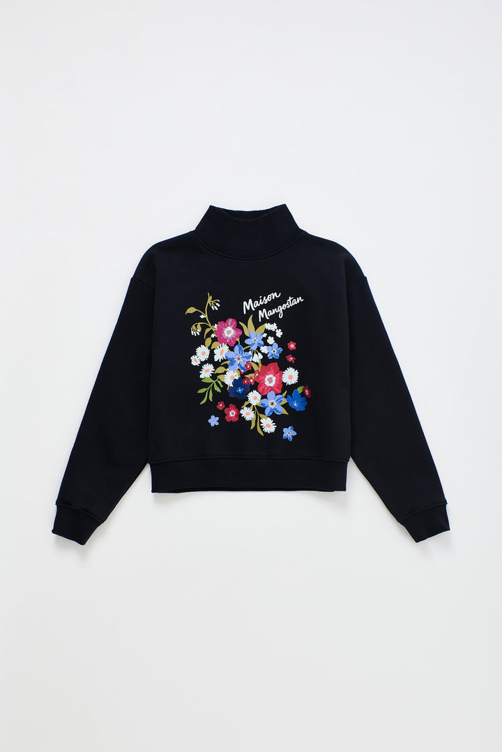 26200319 FLORECITAS SWEATSHIRT BLACK