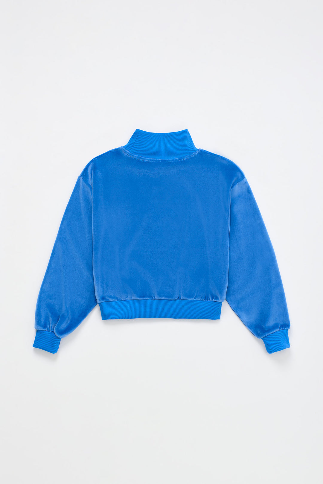 26200327 POSTCARD VELVET SWEATER BLUE