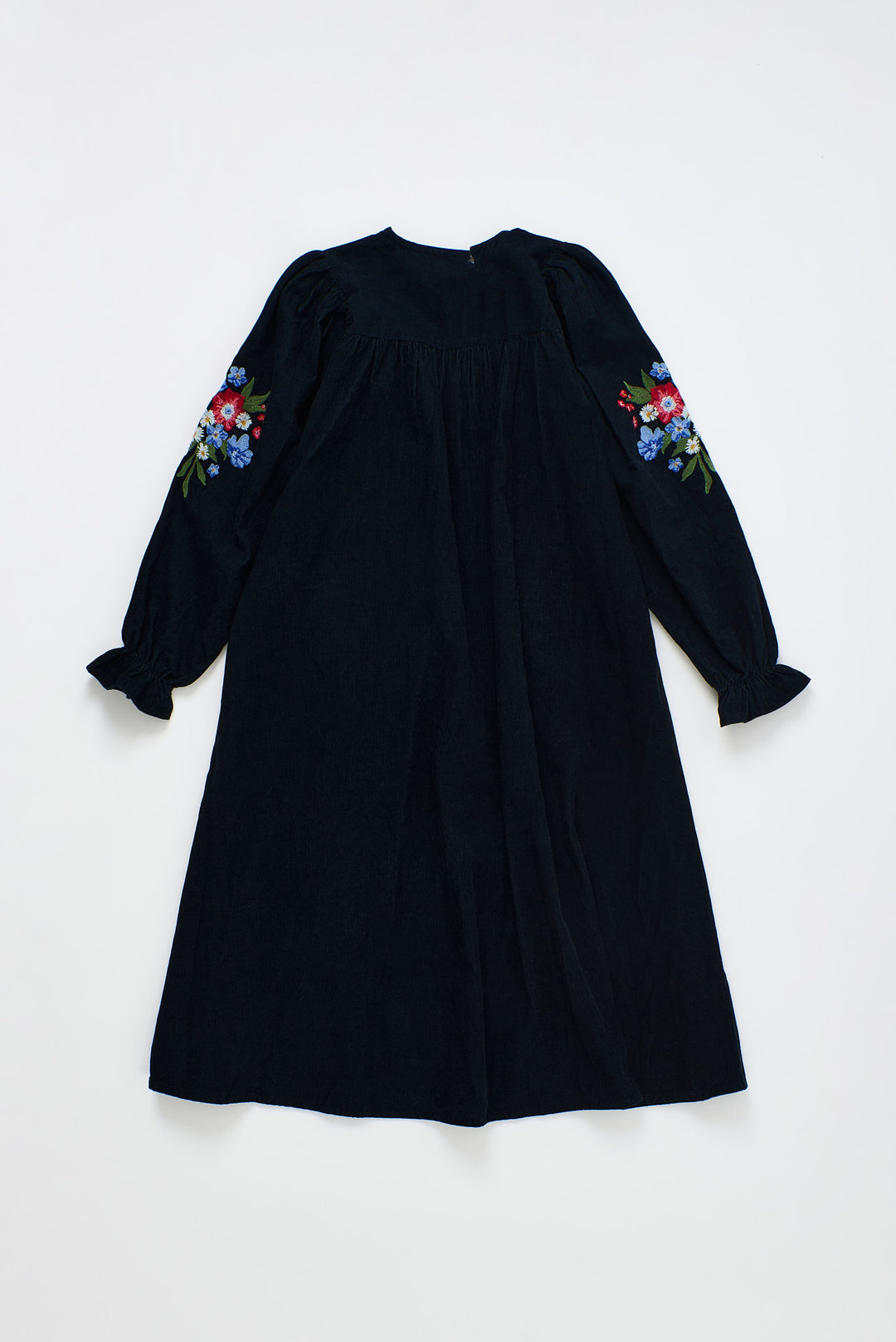 26201311 VELVET FLORECITAS DRESS BLACK