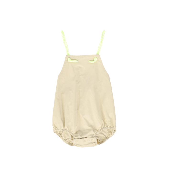C-26229-Rope String Bubble Romper-Tan