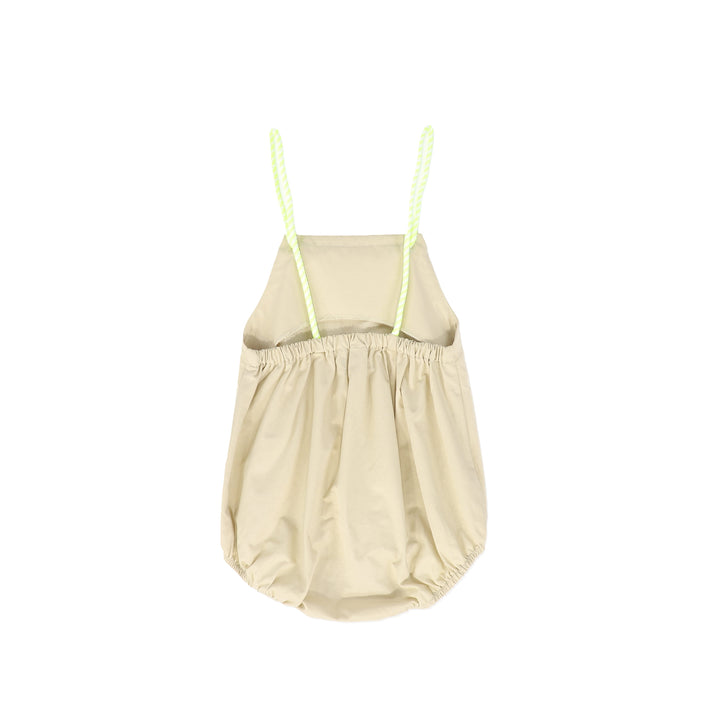 C-26229-Rope String Bubble Romper-Tan