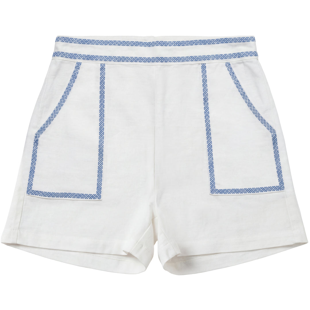 2635-BUY BERMUDA SHORTS-WHITE/BLUE