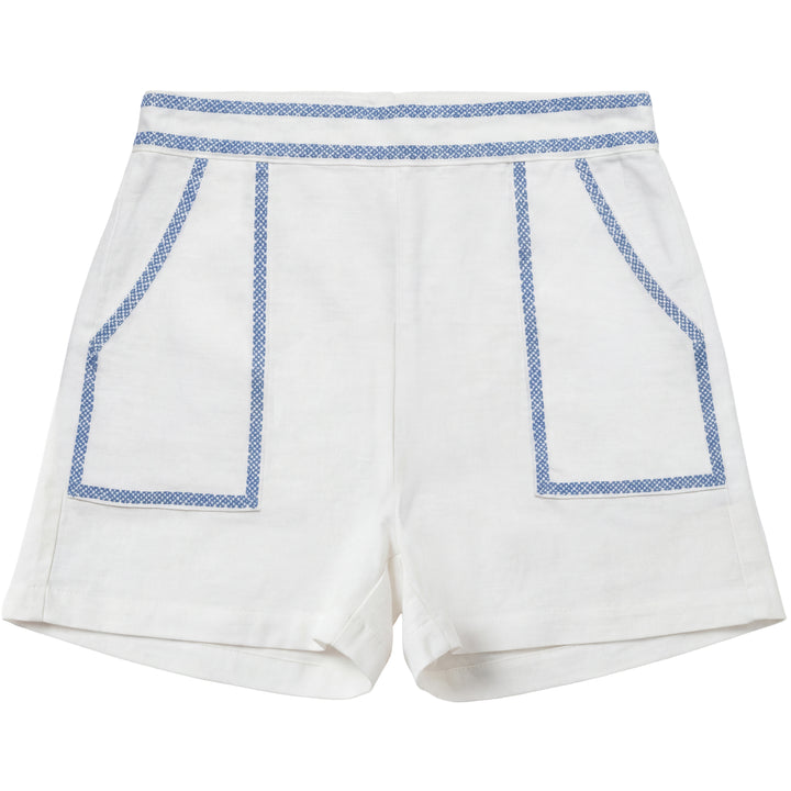 2635-BUY BERMUDA SHORTS-WHITE/BLUE