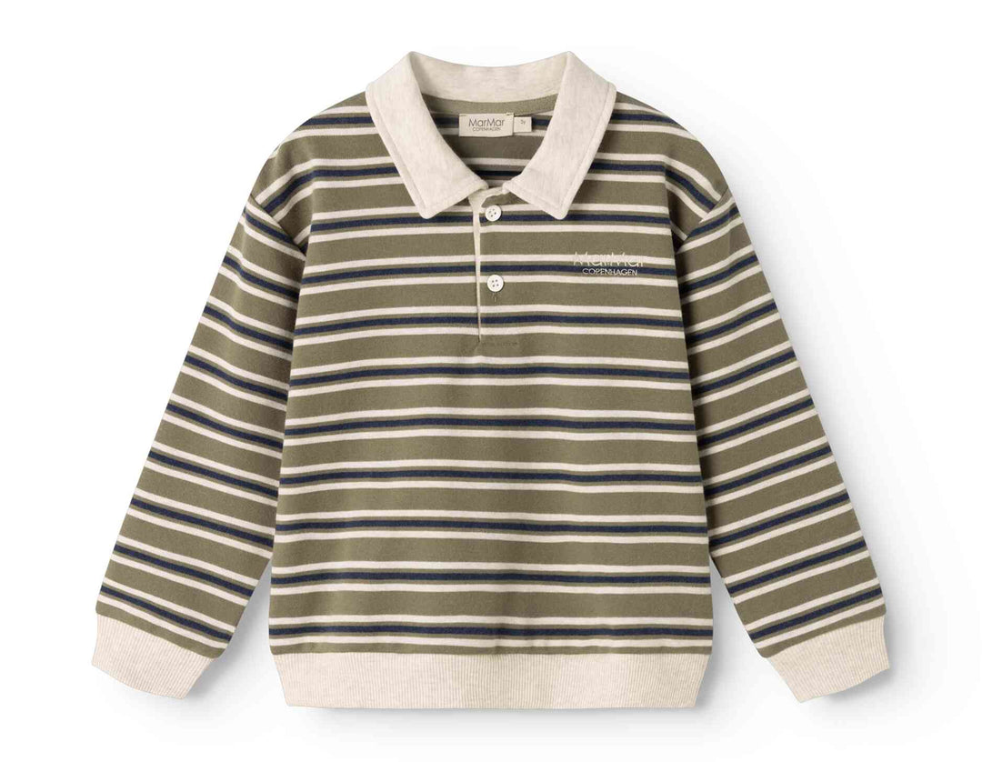 264-158-31 Thanos Polo - Seaweed Stripe