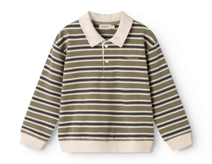 264-158-31 Thanos Polo - Seaweed Stripe