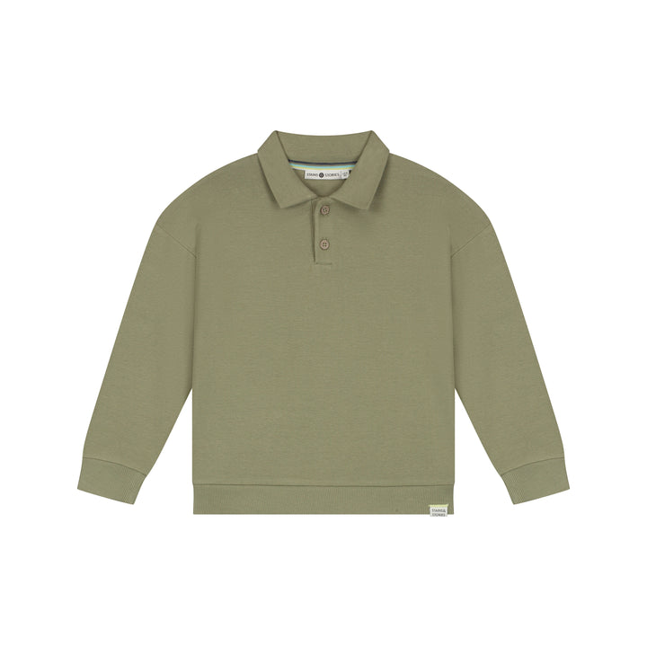 26407655 BOYS LONG SLEEVE POLO - Army