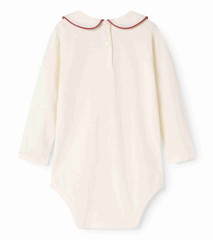 265-116-21 Becki Onesie - Apple Red Emb.