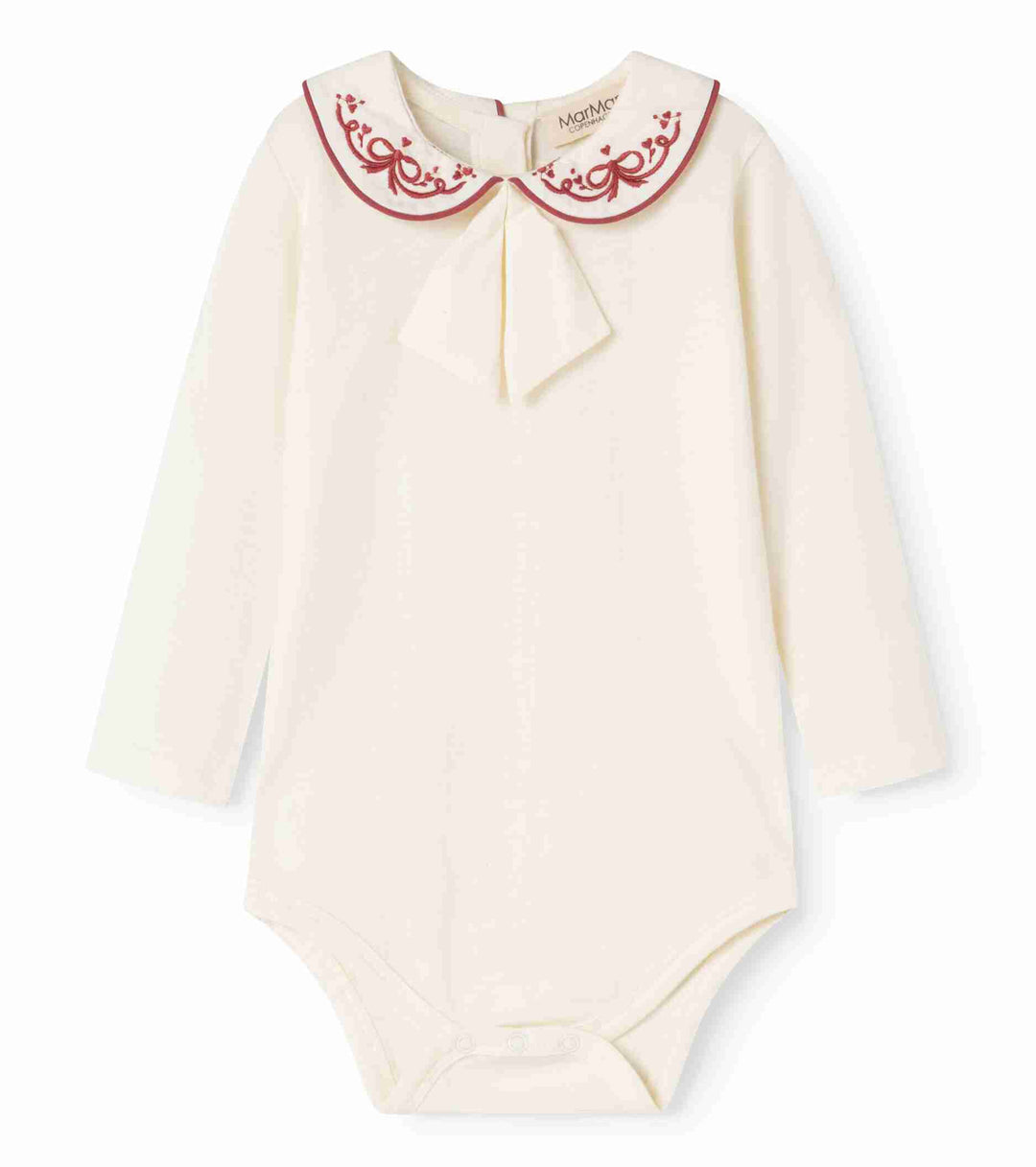 265-116-21 Becki Onesie - Apple Red Emb.