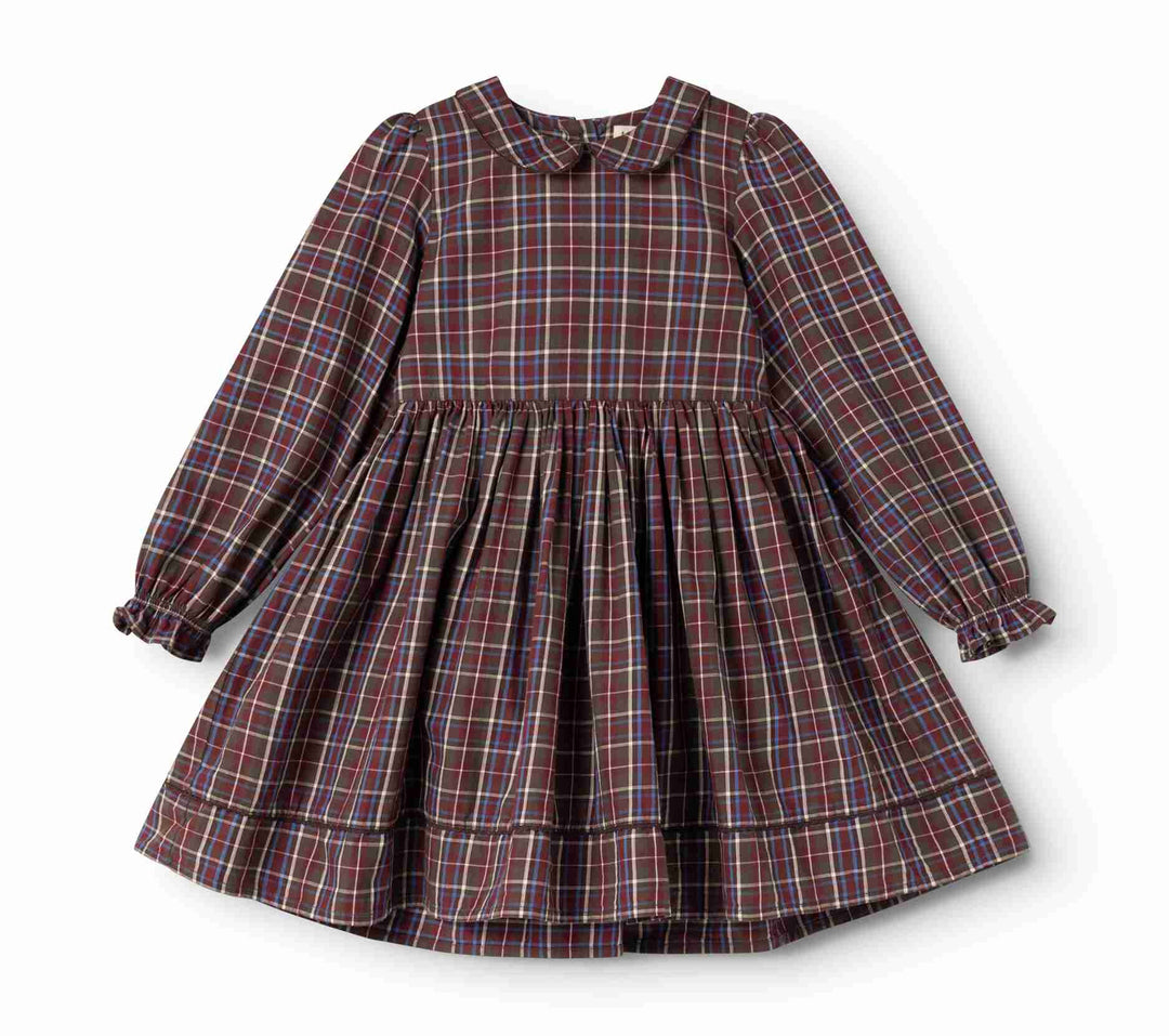 265-272-32 Darcel LS Dress - Chocolate Check