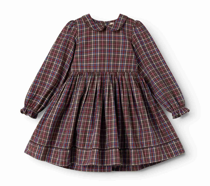 265-272-32 Darcel LS Dress - Chocolate Check