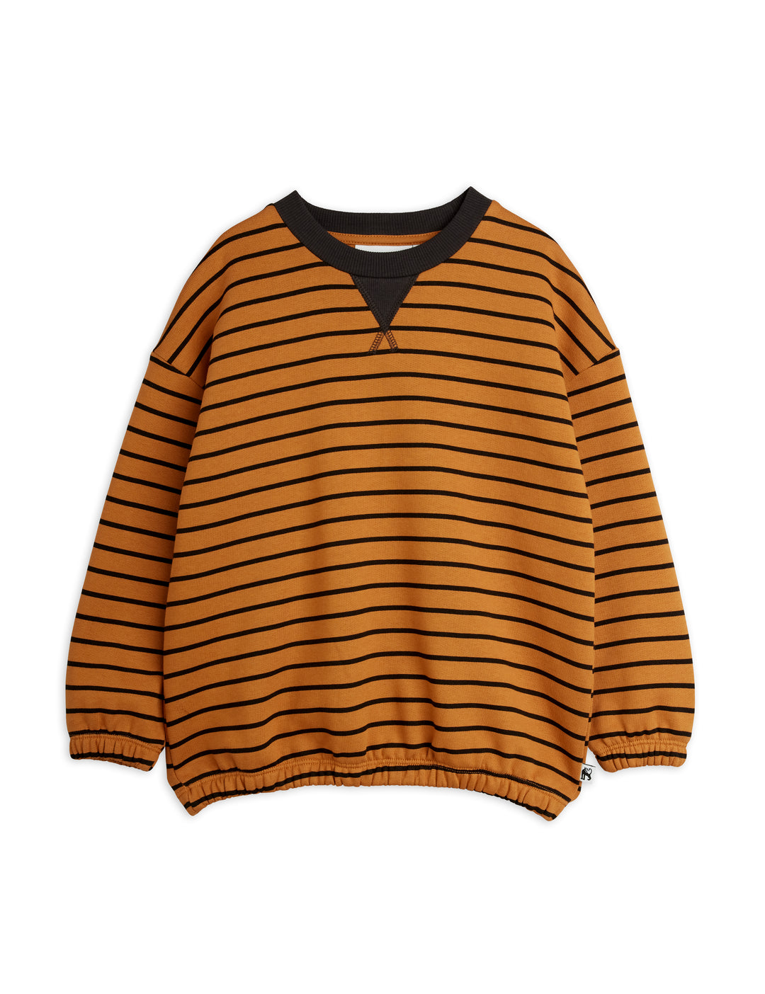 26720116 STRIPED AOP SWEATSHIRT - BROWN