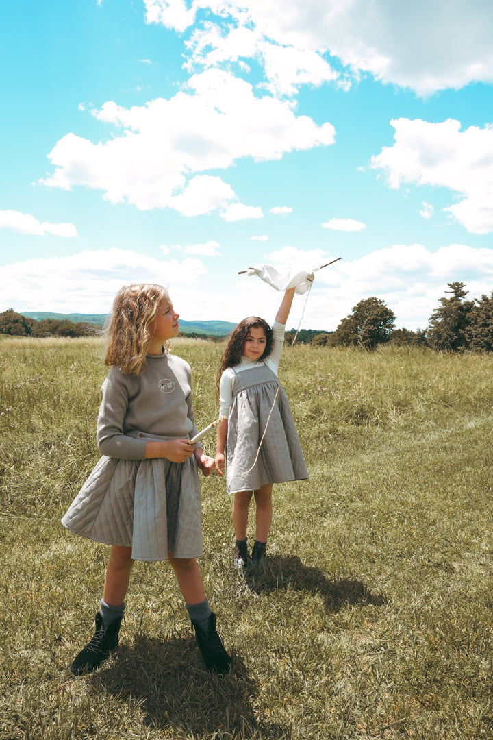 C2710TA GIRL QUILTED DRESS