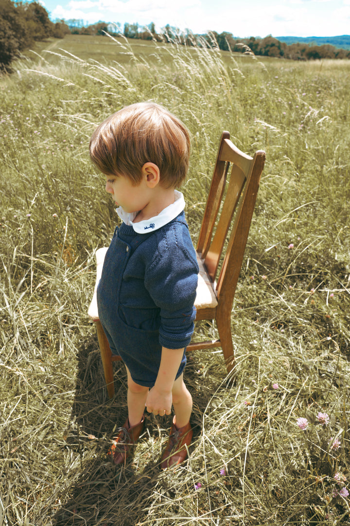 D2718BL BOY KNIT ROUND NECK SWEATER