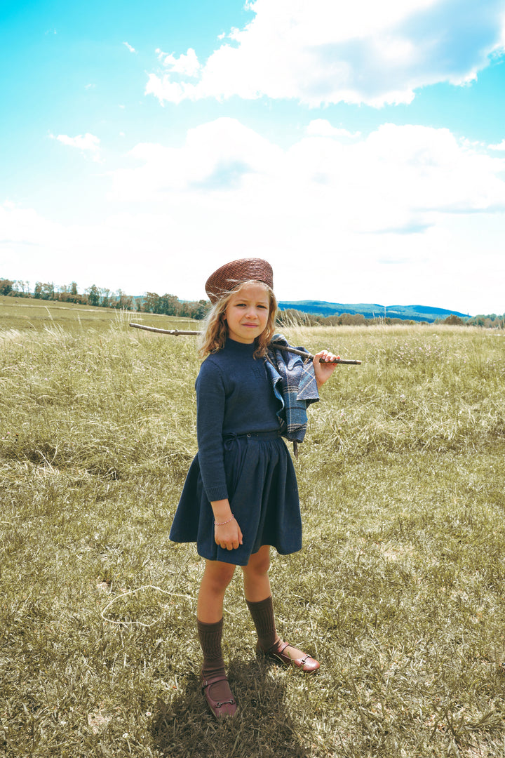 D2721BL GIRL WRAP SKIRT