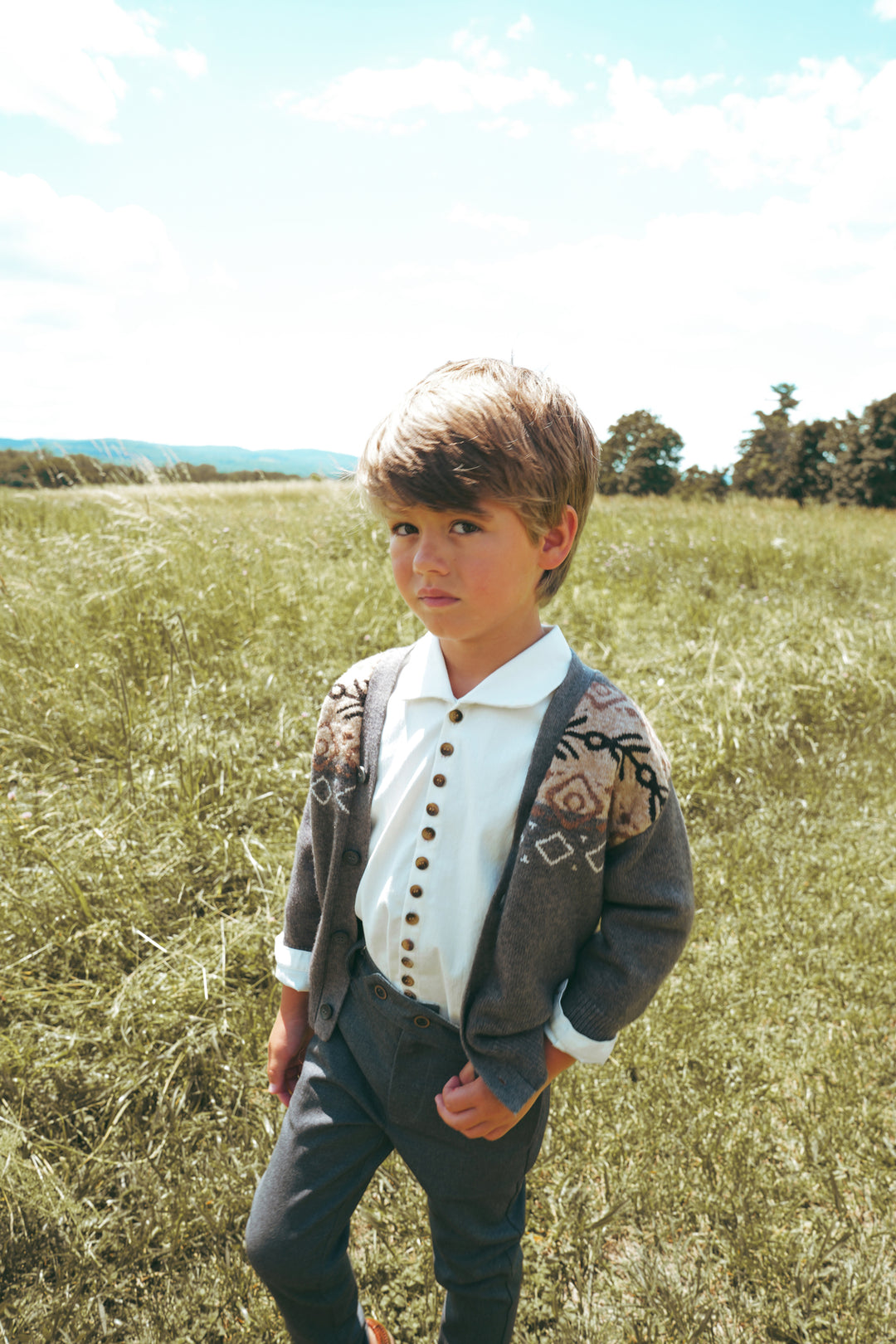 C2715CR BOY SHIRT WITH BUTTONS