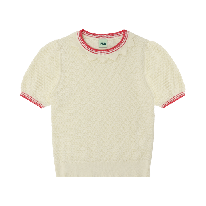 2726 SS WAFFLE TEE ECRU