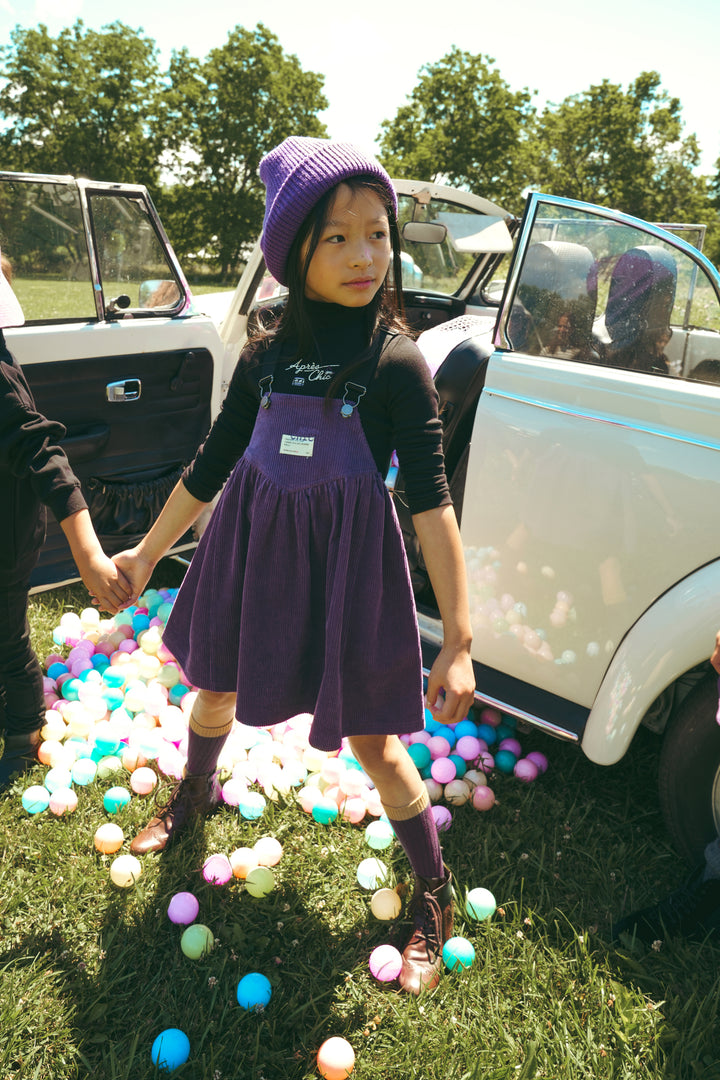 B2730PU GIRL CORDUROY JUMPER-Purple
