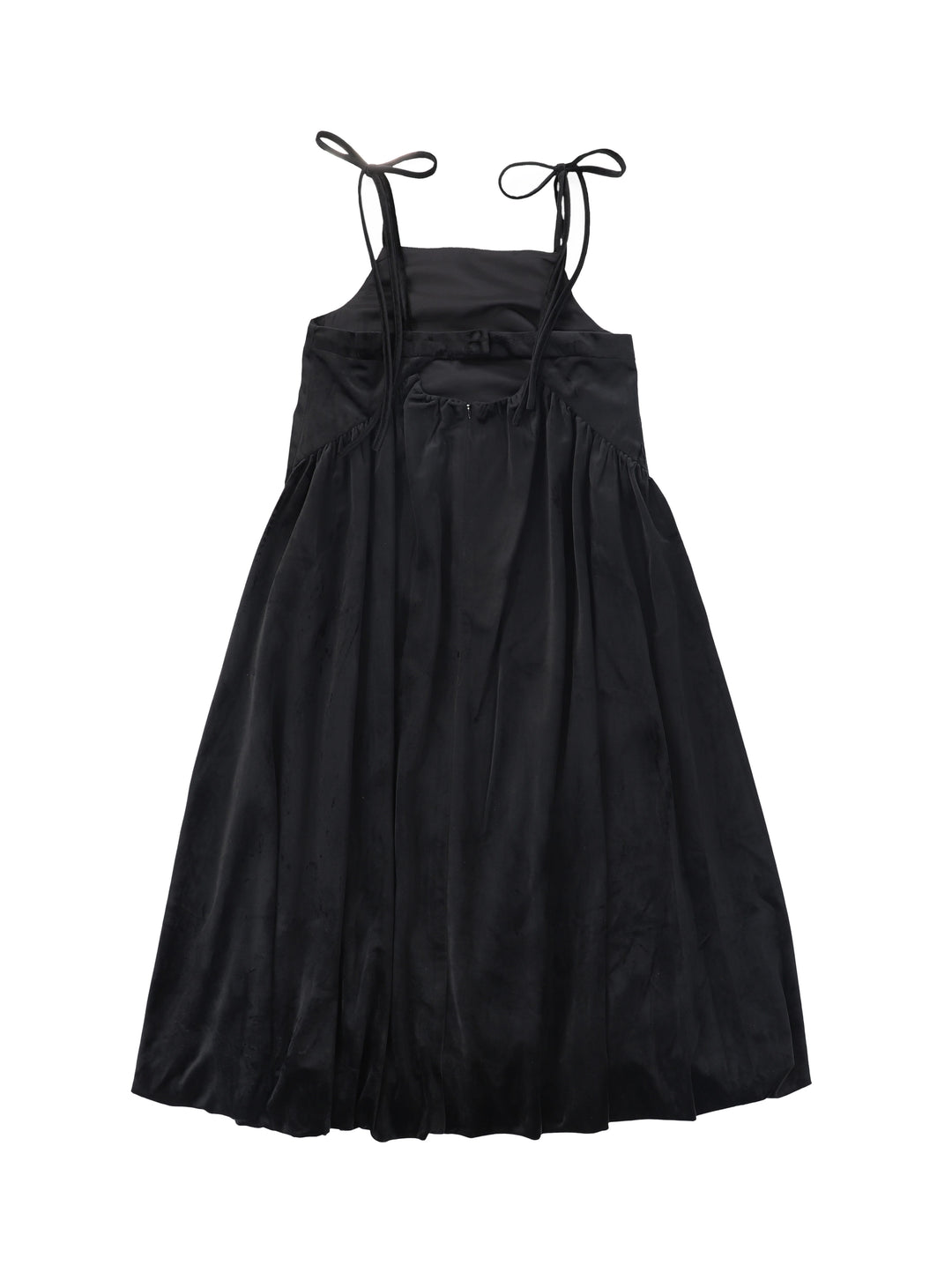 C-27991 Velour Bubble Hem Jumper Black