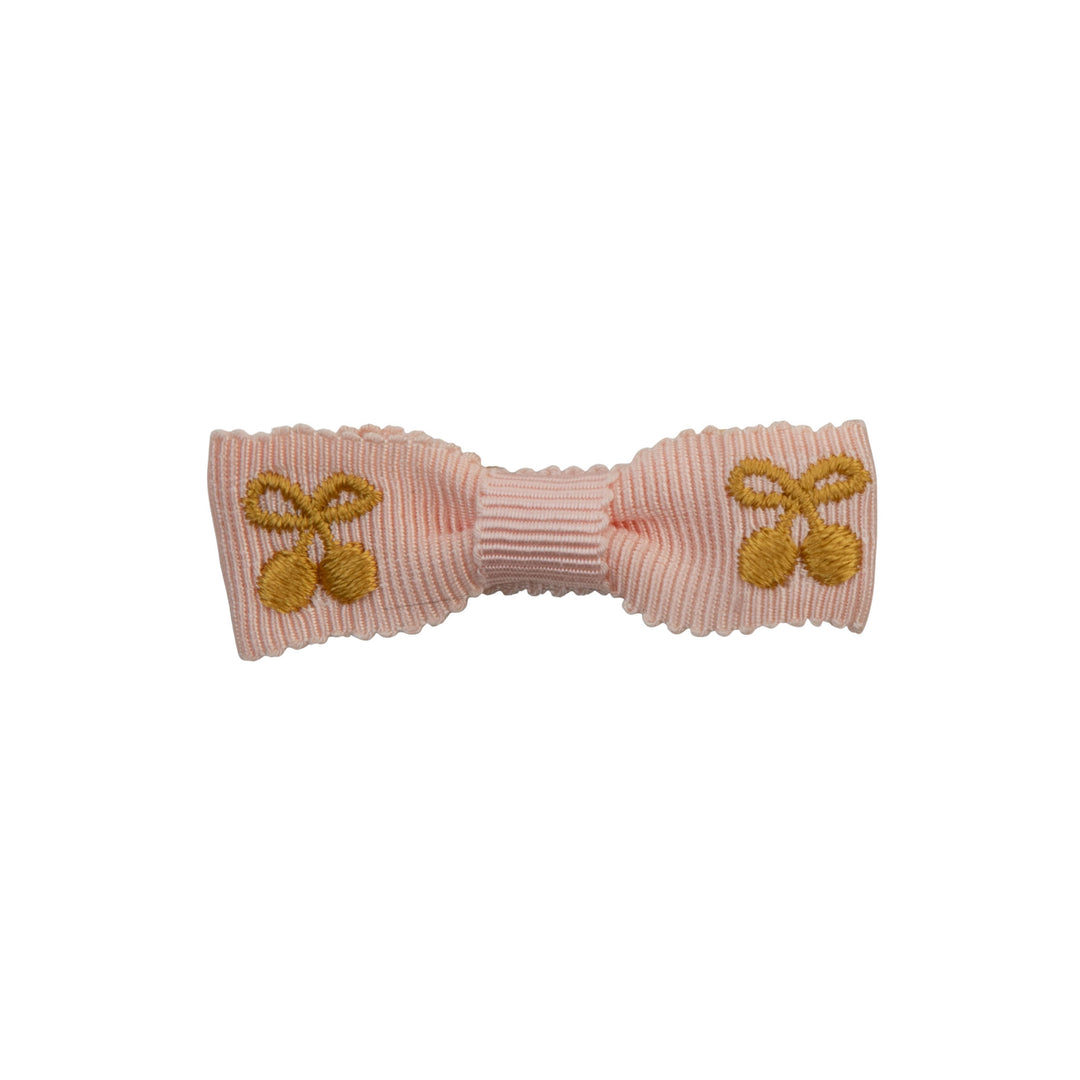 25S-Cherry embroidered bow (2-pack)-Pink