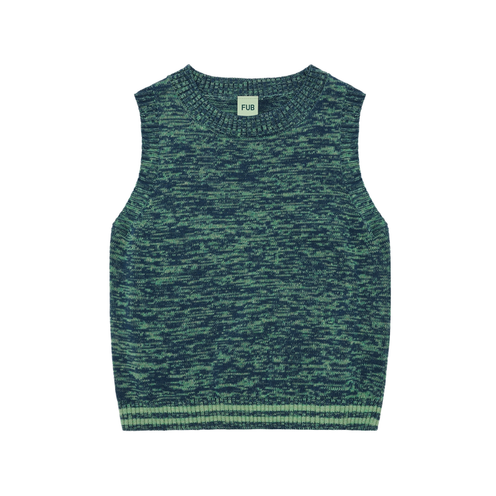 2926 SS VEST APPLE/OCEAN MELANGE