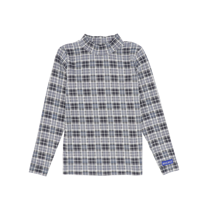 C-29547 Mockneck Tee - Plaid