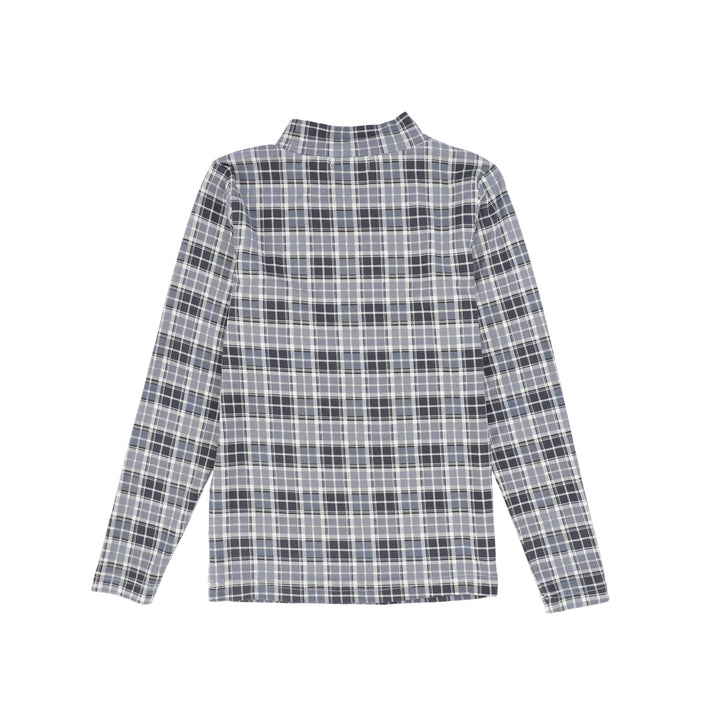 C-29547 Mockneck Tee - Plaid