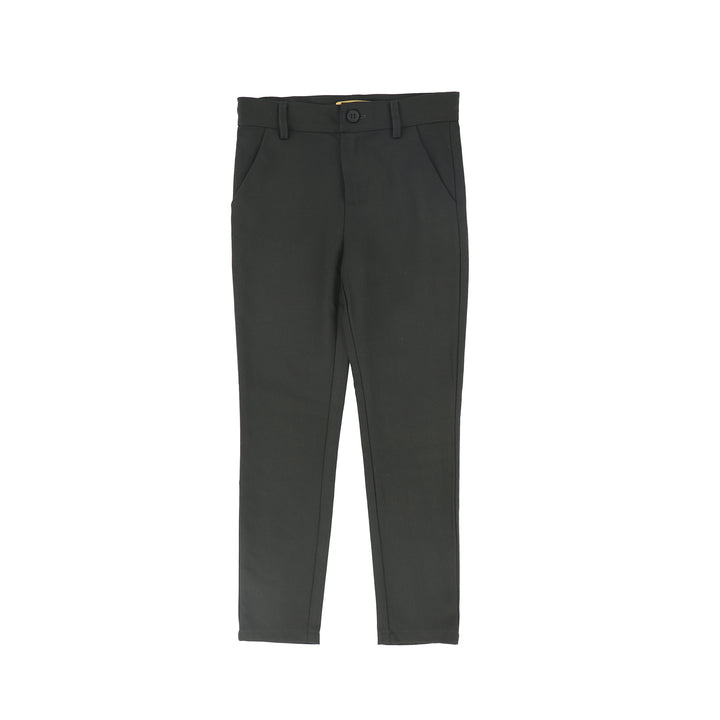 C-29610 Solid Fitted Pants - Olive
