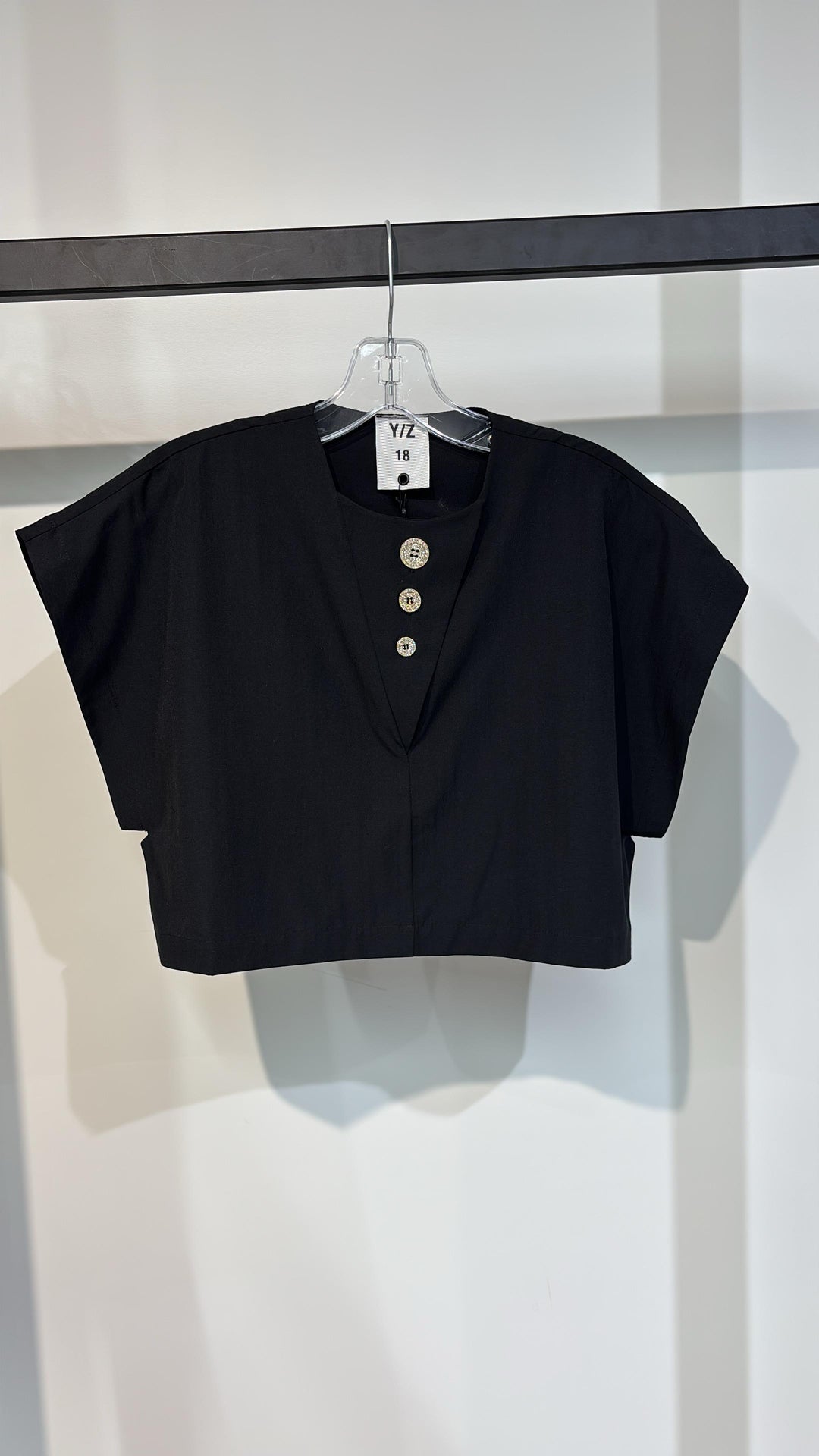 YZ26S-14 TOP - BLACK