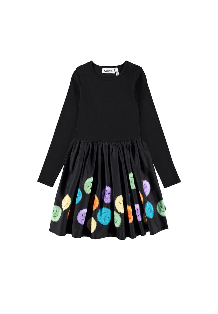 Casie Warm Dress LS - Colourful Fluff