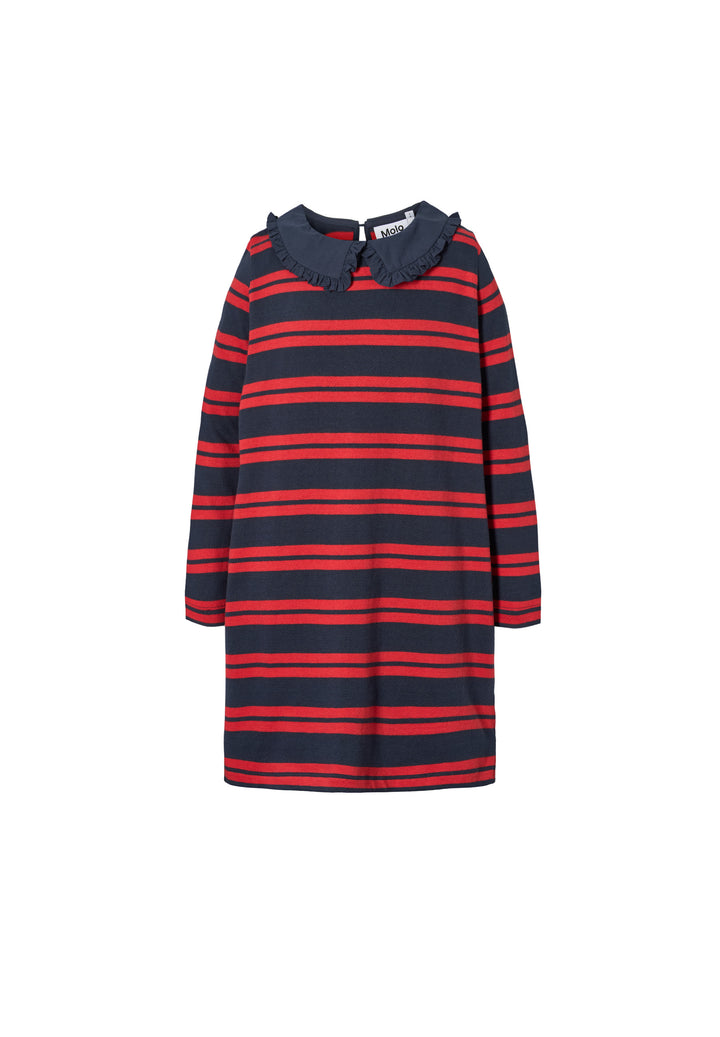 Chilla Dress LS - Ruby Stripe